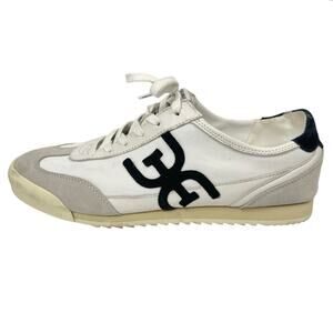 Sam Edelman Ivey Women's Gray White Lace Up Round Toe Athletic Sneakers Shoes 12